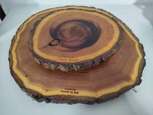 lot 90 image: BOARDS BY JOEL Butternut Wood Sliced Slabs (2)