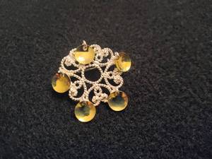 lot 77 image: Norway Solje Teardrop PinBrooch (Stamped 830)