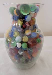 lot 249 image: Vase of Many Marbles