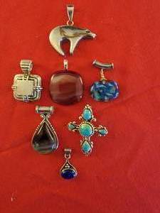 lot 92 image: Sterling Silver Pendant Jewelry Collection