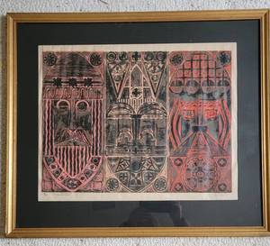 lot 120 image: 1962 LE Artist Print  Stained Glass 510 by Sue Kehe