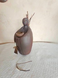 lot 16 image: Lynn Home Laguna Pueblo Stoneware Sculpture