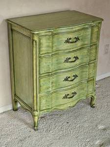 lot 207 image: Eye Catching French Provincial Chest of Drawers