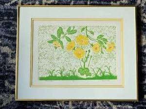 lot 351 image: Lawrence Lerfald Serigraph - Morning Flowers