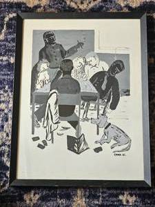 lot 218 image: Backroom Poker - Painting by Dana H.
