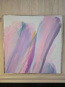 lot 26 image: SIGNED Original Fine Art Acrylic Modern Abstract Expressionist Painting - B. Leibowitz - Styled After Paul Jenkins