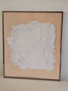 lot 364 image: Framed Fine Art Pressed Paper - Ammonite Fossil