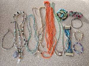 lot 22 image: Lot Of Assorted Beaded Jewelry