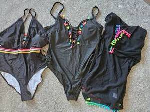 lot 32 image: 2-Swim Suits, 1-Coordinating Cover-Up