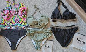 lot 27 image: 3-Shein Brand 2-Piece Swim Suits