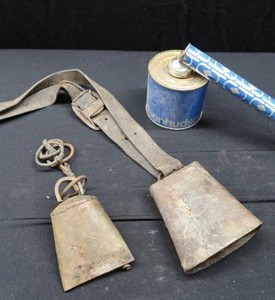 lot 4 image: ANTIQUE COW BELLS  SPRAYER