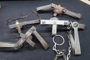 lot 21 image: ANTIQUE S. NEWHOUSE TRAPS PLUS