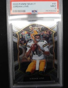 lot 47 image: JORDAN LOVE PSA GRADED CARD