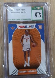 lot 54 image: IMMANUEL QUICKLEY CSG GRADED CARD