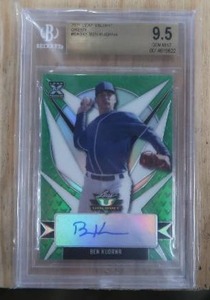 lot 55 image: AUTOGRAPHED BEN KUDRNAS BGS GRADED CARD