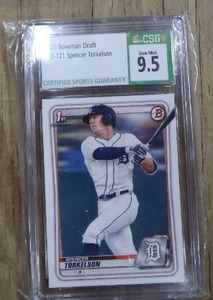 lot 57 image: SPENCER TORKELSON CSG GRADED CARD