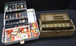 lot 74 image: TACKLE BOXES WITH LURES