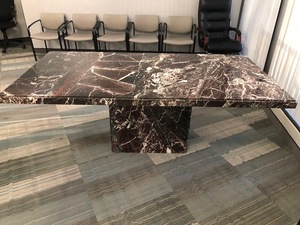 lot 13 image: Marble Table PLEASE REVIEW UPDATED INFORMATION IN DESCRIPTION