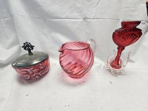 Cranberry Colored Dishes