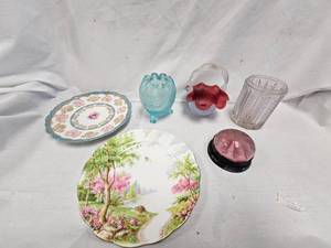 Glass Paperweight and Assorted