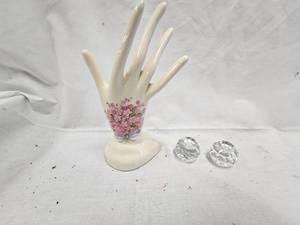 Crystal Candle Holders Ring Holder