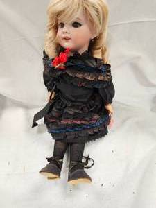 Jumeau Kiss Throwing Porcelain Doll-RARE