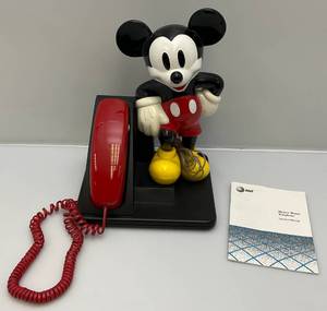 lot 1 image: Vintage AT &T Mickey Mouse Phone With Manual (Relisted Do To No Show)