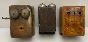 lot 16 image: Misc. Antique Telephone Pieces