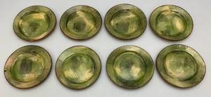 lot 29 image: Vintage BLA BLA BLA Brand Multi Colored Green Potter Plates