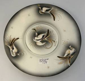 lot 42 image: MCM Vintage Sascha Brastoff Chi Chi Bird Wall Plaque 11 34
