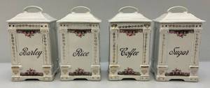 lot 46 image: Vintage Czeche-Slovakia Pocelain Canister (As Seen)
