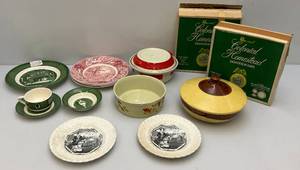 lot 54 image: Misc. Vintage Pottery Including Hall, Watt, Wedgewood & More