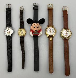 lot 71 image: Misc. Mickey Mouse Collectible Watches