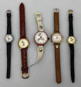 lot 72 image: Misc. Mickey Mouse Collectible Watches