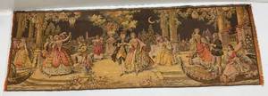 lot 76 image: Vintage Victorian Themed Tapestry 19 x 57
