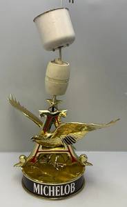 lot 65 image: Vintage Michelob Hanging Eagle Lamp (Untested)