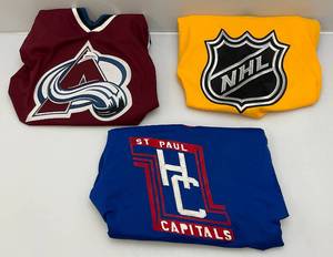 lot 94 image: Misc. Hockey Jerseys Size L, YXL & XXL