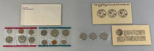 lot 105 image: 1979 Dollar Souvenir Set & U.S. Mint Uncirculated Coin Sets