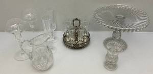 lot 136 image: Misc. Vintage Cut Glass Items