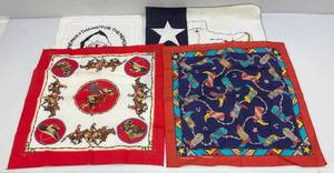 lot 215 image: Vintage Handkercheifs (Unused) Including Bob Hope, Western Themed & more