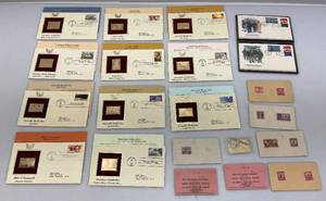lot 221 image: Misc. Vintage Stamps Including Gold Foiled, 1980s Defenders Of Freedom & More