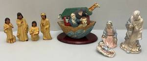 lot 235 image: Vintage Noativity Sets & Noahs Arch Music Box