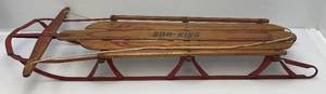 lot 250 image: Vintage Sno-King Metal Runner Sled