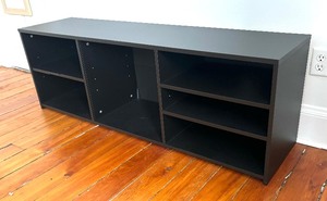 Black Cube Style Media Shelf