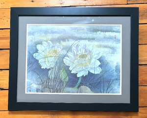 Double Lotus Print by Zhang Guizhen
