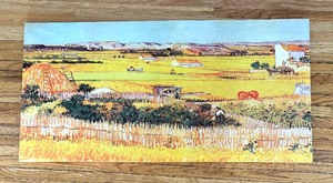 Harvest at La Crau Print by Vincent Van Gogh