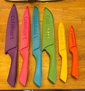 Six Colorful Cuisinart Knives