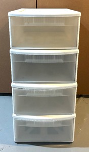 Four Stackable Storage Drawers