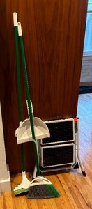 Mop, Step Stool and Broom with Dustpan