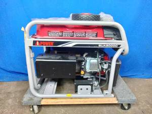 lot 119 image: A-iPower 5000-Watt Open Frame Gas Generator with CO Sensor Shutdown